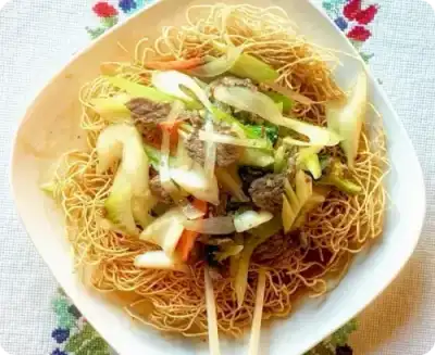 Crispy Egg Noodle Bird Nest